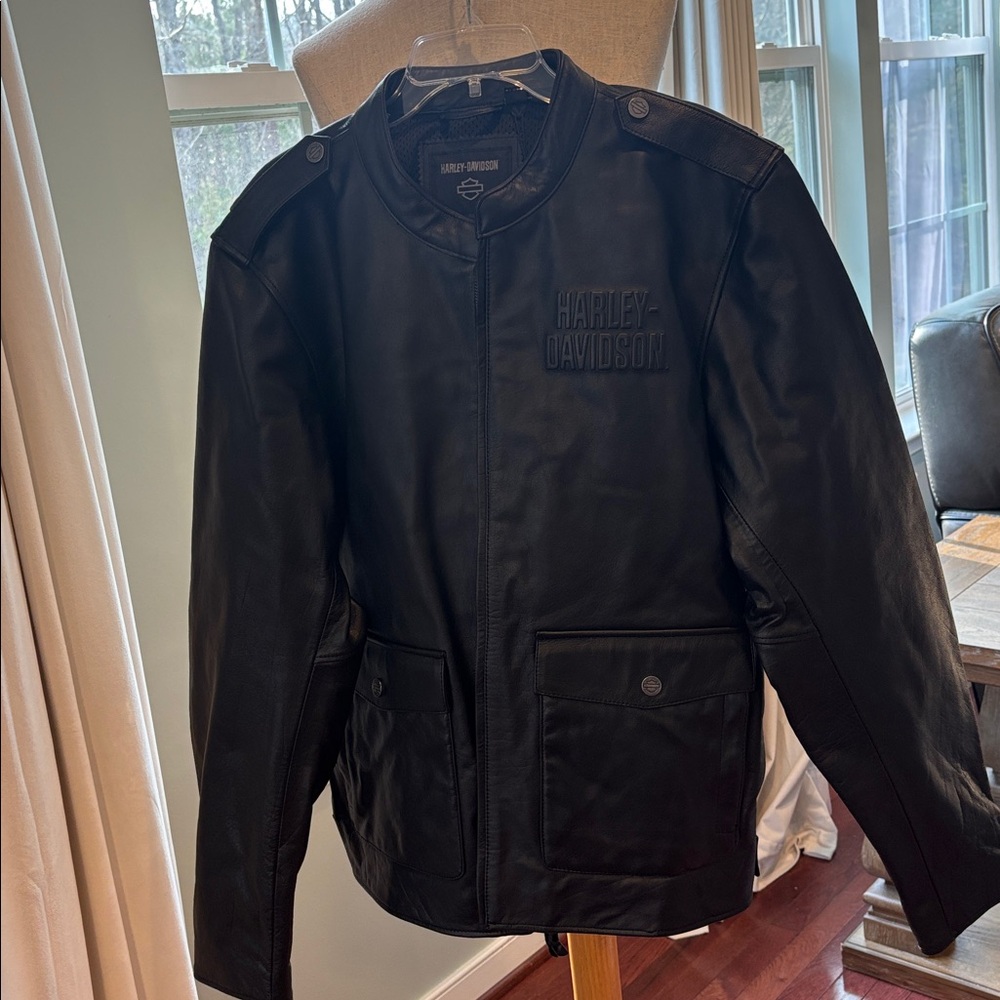 NWT Harley-Davidson Mens Layering System Captains Leather Jacket Size XL 98022 - Picture 2 of 16
